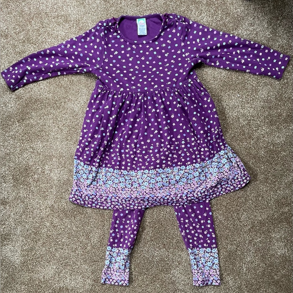 Gymboree Vintage Dress and leggings set size 4